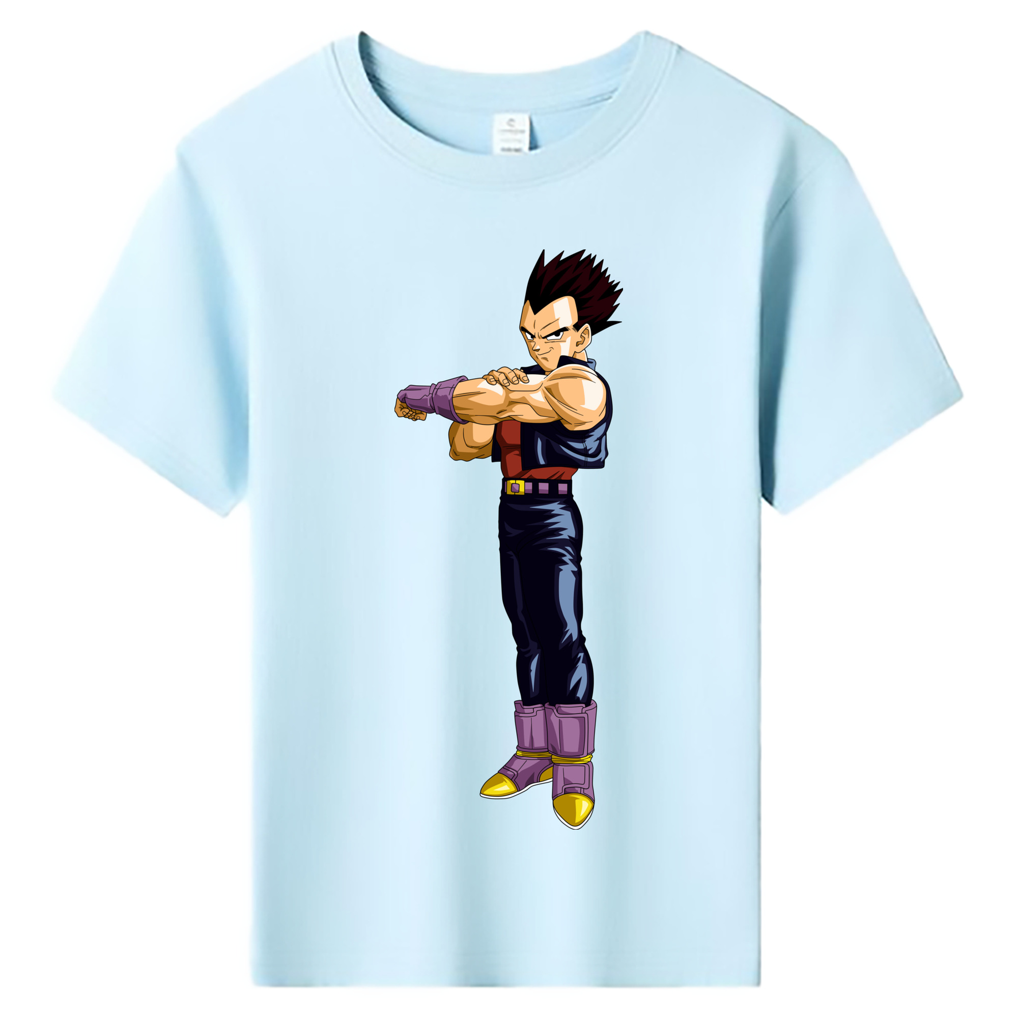 （画像用） ドラゴンボール ベジータ四世（Bejīta Yonsei）DRAGON BALL Vegeta IV 綿100％キッズTシャツ（フロントプリント）